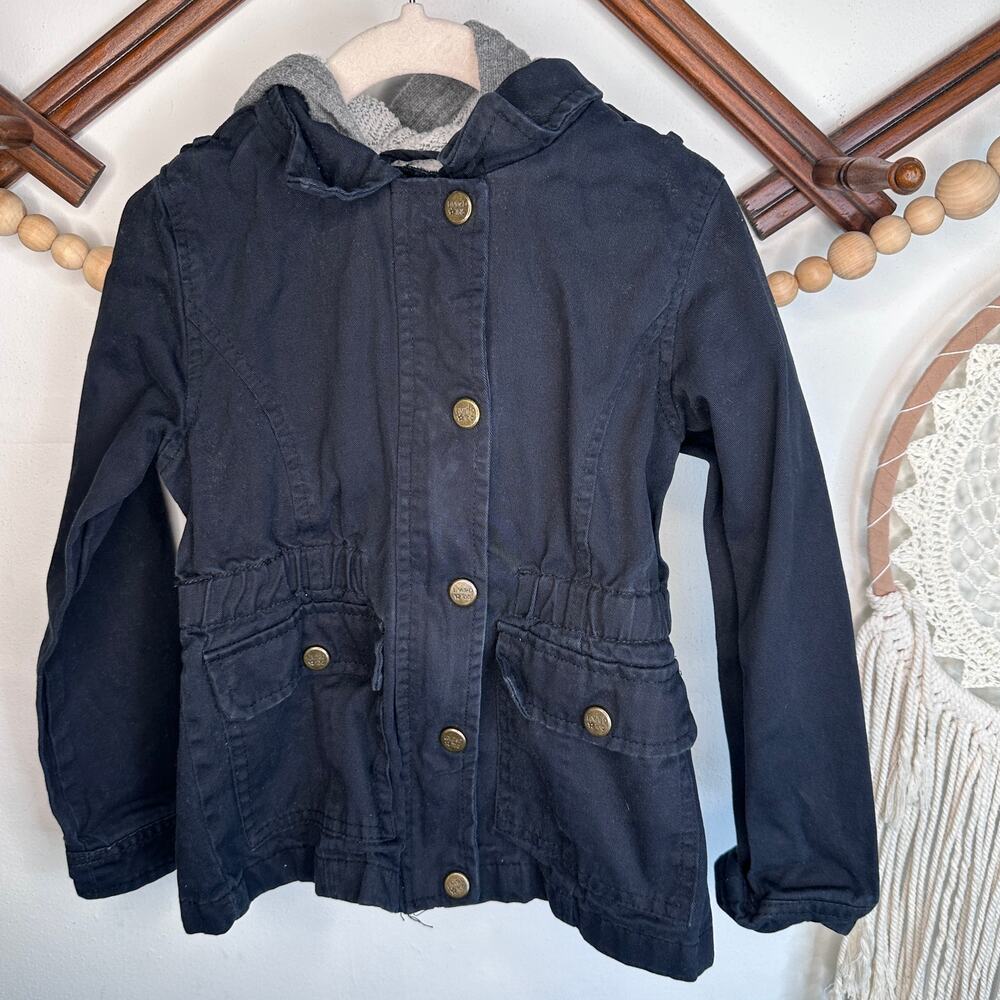 Vintage Limited Too Black Gray Hooded Jacket